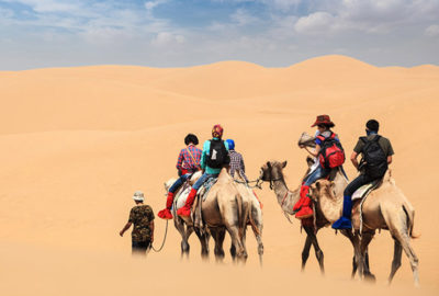Dubai desert camel ride