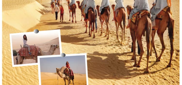 Adventuring in the morning at Dubai desert safari.