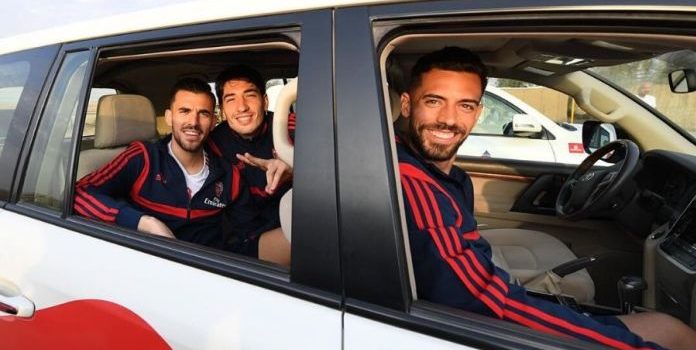 Arsenal Players Visits Desert Safari in Dubai