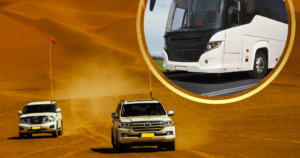 Desert safari by bus